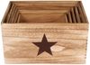 Deko-Holzkästen Stern 6er-Set Holzkiste Aufbewahrungskiste Aufbewahrungsbox Deko Bild 3