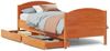 vidaXL Massivholzbett ohne Matratze Wachsbraun 90x190 cm Kiefernholz 3301811 Bild 2
