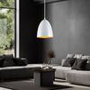 LED Pendelleuchte, Metall weiß orange, warmweiß, H 130cm Bild 2