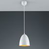 LED Pendelleuchte, Metall weiß orange, warmweiß, H 130cm Bild 4