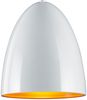 LED Pendelleuchte, Metall weiß orange, warmweiß, H 130cm Bild 5