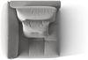 Micadoni Eckmodul Bloom Links Samt Casino Grau Bild 4