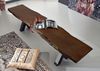 Bank Akazie 220x38x46 braun lackiert IRON LABEL #158 Bild 2
