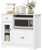 OKWISH Sideboard Küchenschrank (mit Kabelauslass & verstellbaren Ablagen – 3 Türen, 1 Schublade – perfekt als Küchen-, Esszimmer- oder Wohnzimmer-Sideboard, 1 St, 80B x 35T x 72,2H cm) Bild 2