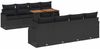 vidaXL Garten-Sofa-Set mit Kissen 7 pcs Schwarz 3349435 Bild 2