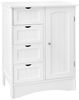 ML-DESIGN Hochschrank Badezimmerschrank aus MDF-Holz viel Stauraum Badschrank Badmöbel (1-St) Badschrank freistehend 1 Tür 4 Schubladen Kommode Aufbewahrungsschrank Bild 5