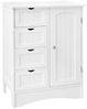 ML-DESIGN Hochschrank Badezimmerschrank aus MDF-Holz viel Stauraum Badschrank Badmöbel (1-St) Badschrank freistehend 1 Tür 4 Schubladen Kommode Aufbewahrungsschrank Bild 4