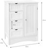 ML-DESIGN Hochschrank Badezimmerschrank aus MDF-Holz viel Stauraum Badschrank Badmöbel (1-St) Badschrank freistehend 1 Tür 4 Schubladen Kommode Aufbewahrungsschrank Bild 3