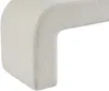 Vente-unique - CALVELO Sitzbank Stoff Weiß - B 41 cm x H 46 cm x L 110 cm Bild 4