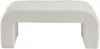 Vente-unique - CALVELO Sitzbank Stoff Weiß - B 41 cm x H 46 cm x L 110 cm Bild 2