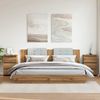 vidaXL Nachttische 2 Stk. Artisan-Eiche 40x35x62,5 cm Holzwerkstoff 856525 Bild 3