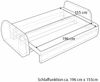 Wohnero24 - Höchste Qualität- Schlafsofa FIRELLO - 250 x 112 cm – Liegefläche 196 x 155 - Premium Velours - Schlaffunktion 196 x 155 cm – Schwarz Bild 5