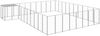 vidaXL Hundezwinger Silbern 25,41 m² Stahl 3082246 Bild 2