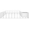 vidaXL Hundezwinger Silbern 25,41 m² Stahl 3082246 Bild 4