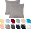 Livessa 2er Set Kissenbezug 60x60 aus%100 Baumwolle Jersey Stoff - Verdeckter Reißverschluss, Kopfkissenbezug 60x60 cm, Kissenhülle, Ultra weich und atmungsaktiv, Oeko-Tex Zertifiziert Bild 5