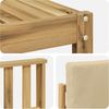 vidaXL Outdoor-Sofagarnitur 9 pcs Weiß und Beige 59 x 59 x 37 cm 3391588 Bild 5