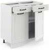 Küchenunterschrank R-Line Weiß Landhaus 80 cm , AP Eiche Vicco Bild 4