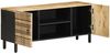 vidaXL TV-Schrank Schwarz 105x33,5x46 cm Raues Mangoholz 4018628 Bild 2