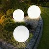 3er Set LED Außen Solarleuchten, Kugel weiß, 15 und 20 cm Bild 3