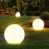 3er Set LED Außen Solarleuchten, Kugel weiß, 15 und 20 cm Bild 5