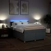 vidaXL Boxspringbett mit Matratze Dunkelgrau 160x200 cm Stoff 3289046 Bild 5