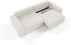 Sofa 3-Sitzer mit Schlaffunktion NATALIA in Stoff Tilia Creme Bild 3