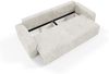 Sofa 3-Sitzer mit Schlaffunktion NATALIA in Stoff Tilia Creme Bild 4