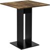 Küchentisch Lindesnes 65x65x78 cm Walnussoptik/Schwarz [en. casa] Bild 2