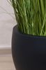 VIVANNO Blumentopf Fiberglas PLUTO Rund - Anthrazit Matt (1 St), 33x30 cm Bild 4