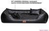 LOUIS Kunstleder gesteppt Orthopädisches Hundebett - 80x60cm, 03 Schwarz Bild 4