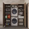 Roomart DUO-I Schrankwand 187 cm – Waschmaschine & Trockner übereinander & Hochschrank | • Eiche Bild 5