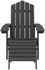 vidaXL Adirondack-Gartenstühle 2 Stk. mit Hockern HDPE Weiß 3095697 Bild 4