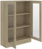 vidaXL Vitrinenschrank Sonoma-Eiche 82,5x30,5x115 cm Holzwerkstoff 802753 Bild 4