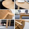 HOOZ Beistelltisch Bambus Sofatisch rund Natur-Design – Couchtisch Set Wohnzimmer Ø 42cm (Einzelteil, 1-St, bestehend aus einem Kaffeetisch), Stilvoller Satztisch aus Bambus für Wohnzimmer und Schlafzimmer Bild 4