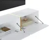 Vente-unique - MARZIALO TV unit Holz, Platte WeißGold - B 34,6 cm x H 27,7 cm x L 179,9 cm Bild 5