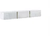 Vente-unique - MARZIALO TV unit Holz, Platte WeißGold - B 34,6 cm x H 27,7 cm x L 179,9 cm Bild 3