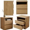 EDAXO Nachttisch Nachtschrank AURI, 40 x 50 x 32 Bild 2