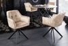 riess-ambiente Esszimmerstuhl LOFT champagner / schwarz (Einzelartikel, 1 St), Küche · Samt · Metall · 180° drehbar · Industrial Bild 3