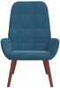 vidaXL Relaxsessel Blau Samt 4102642 Bild 3