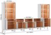 VOWNER TV-Board Set mit Glastüren, LED Fernsehschrank multifunktional (5 St), 5PSC Version: 180cm für TV bis 75 Zoll, Maße 300 x 180 x 40 cm Bild 2
