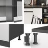 Küchenzeile R-Line Weiß/Anthrazit 240 cm J-Shape Vicco Bild 5