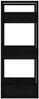 vidaXL Bücherregal/Raumteiler Schwarz 41x35x91 cm Massivholz Kiefer 813863 Bild 4