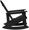vidaXL Adirondack-Schaukelstuhl Schwarz 92 x 73,5 x 92 cm HDPE 42006627 Bild 5