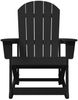 vidaXL Adirondack-Schaukelstuhl Schwarz 92 x 73,5 x 92 cm HDPE 42006627 Bild 4