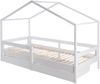roba Hausbett 90 x 200 cm - Montessori-Prinzip - inkl. Lattenrost & Schubladen - Holz weiß Bild 4