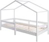 roba Hausbett 90 x 200 cm - Montessori-Prinzip - inkl. Lattenrost & Schubladen - Holz weiß Bild 3