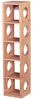 Weinregal MUMBAI Massiv-Holz Akazie Flaschen-Regal Wandmontage für 5 Flaschen Holzregal modern mit Ablage 70 cm Bild 5