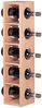 Weinregal MUMBAI Massiv-Holz Akazie Flaschen-Regal Wandmontage für 5 Flaschen Holzregal modern mit Ablage 70 cm Bild 2