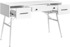 Schreibtisch MARFLA Weiß 120 cm 50 cm Bild 4