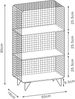 Standregal Volda Metall 90x50x19 cm [en. casa] Bild 2